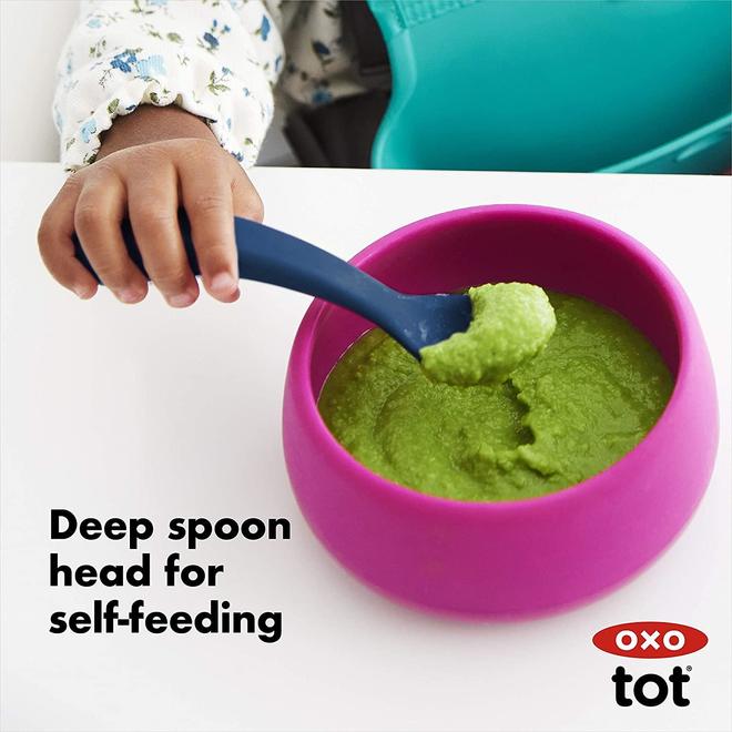 Oxo Tot - Silicone Spoon Set - 2 Pack