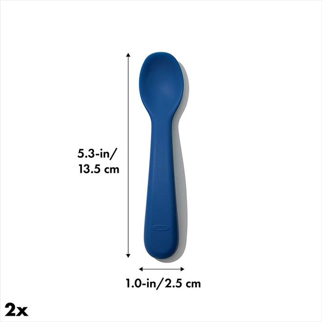 Oxo Tot - Silicone Spoon Set - 2 Pack