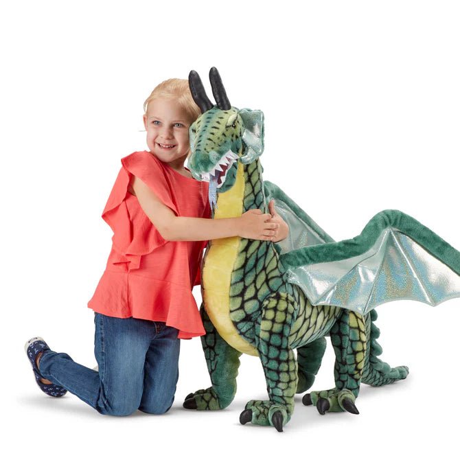 Melissa & Doug - M&D Winged Dragon - Lifelike Plush Stuffed Animal Toys & Games