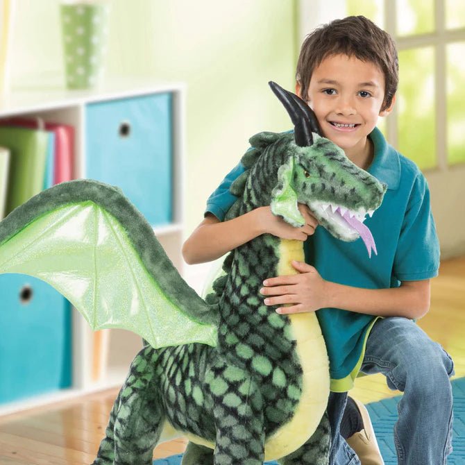 Melissa & Doug - M&D Winged Dragon - Lifelike Plush Stuffed Animal Toys & Games