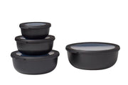 Mepal - Cirqula 4 - Piece Round Shallow Container Set Home & Kitchen Nordic Blue