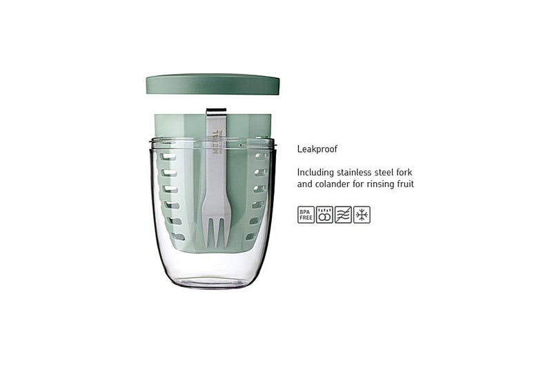Mepal - Ellipse Fruit & Veggie Pot For Fresh Storage Home & Kitchen Vivid - Blue