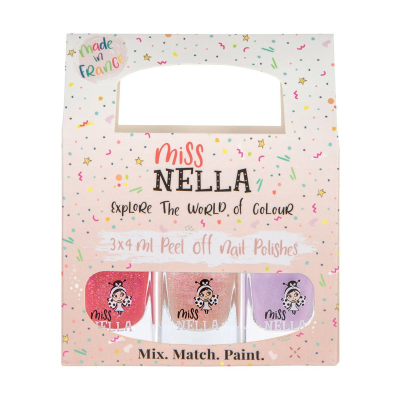 Miss Nella - 3 - Pack Peel Off Nail Polish | Good Vibes Health & Beauty