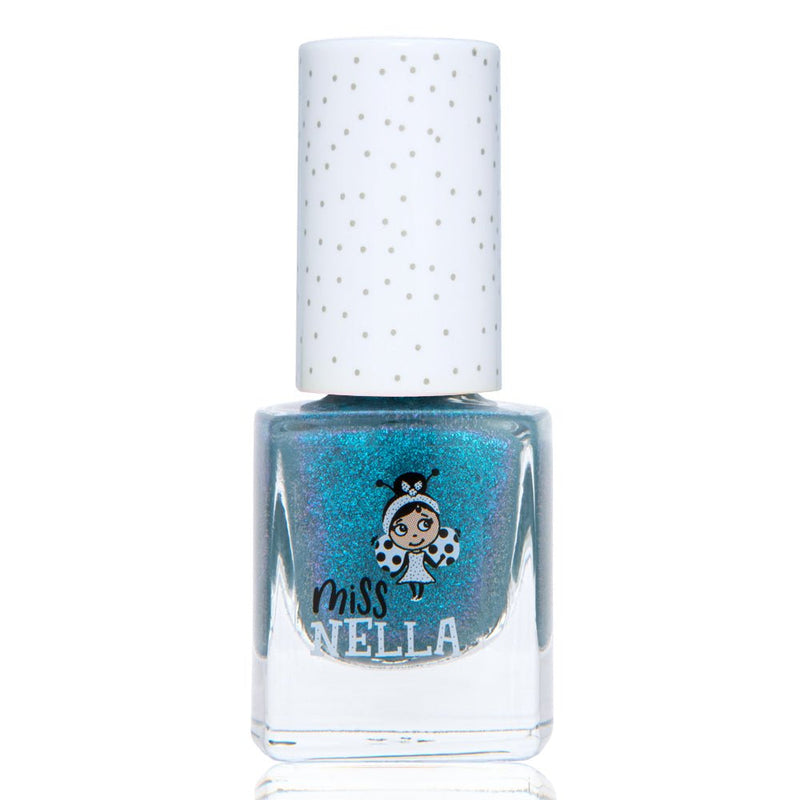 Miss Nella - Peel Off Nail Polish | Blue the Candles Blue Shimmer - 