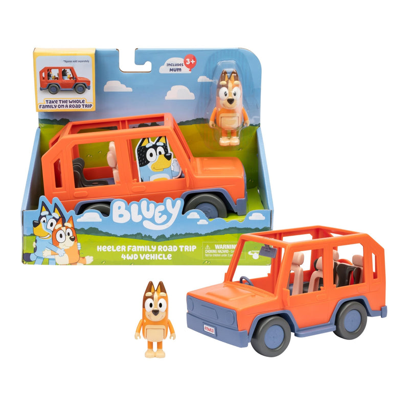 Moose Toys - BLUEY - S11 HEELER FAMILY ROAD TRIP 4WD VEHICLE Toys & Games