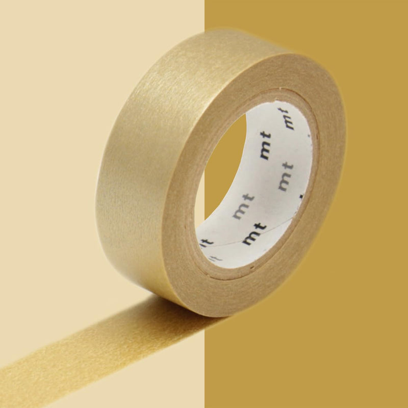 MT TAPES - Washi Tape 15mmx7m Matte and Metallic Finishes Decorative Tape Arts & Crafts Gold