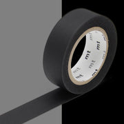 MT TAPES - Washi Tape 15mmx7m Matte and Metallic Finishes Decorative Tape Arts & Crafts Matte Black