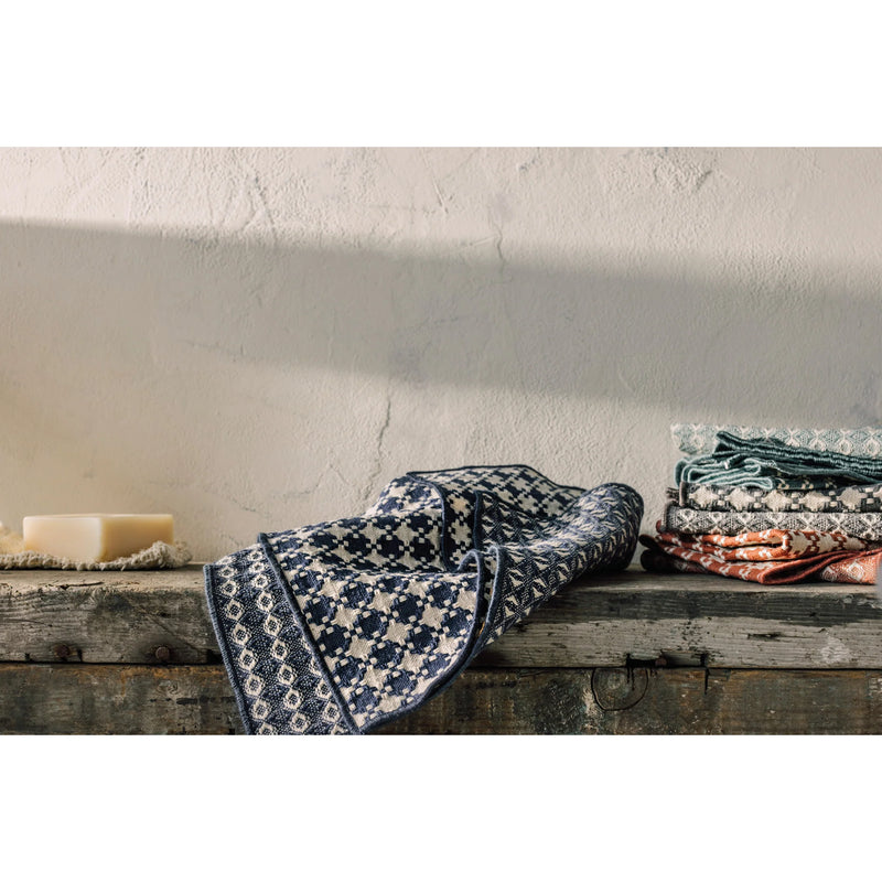 Heirloom - Set/2 Dishcloth Facet Lagoon