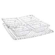 Nachtmann - BOSSA NOVA 1 Square Plate + 4 Square Bowls (Set of 5) - Limolin 