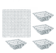 Nachtmann - BOSSA NOVA 1 Square Plate + 4 Square Bowls (Set of 5) - Limolin 