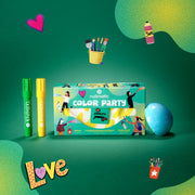 Nailmatic - Kids - Color Party Tattoo Pen and Bath Bomb Set with Belt Bag - product view