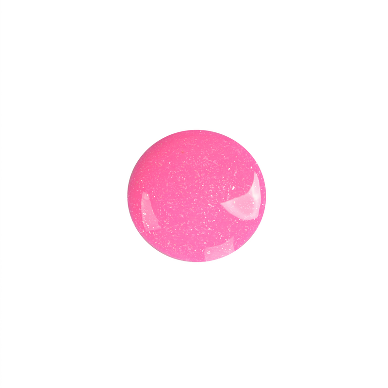 Nailmatic - Kids - Dolly Water-Based Nail Polish - Pearly Neon Pink - colour detail