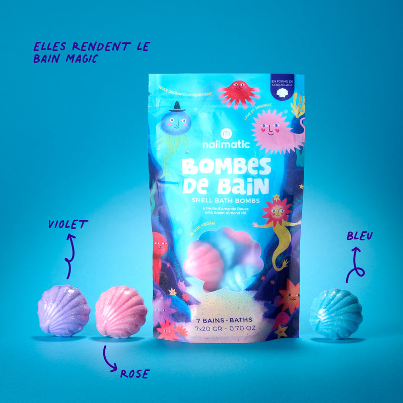Nailmatic - Kids - Shell Bath Bombs (7-Pack) - product view