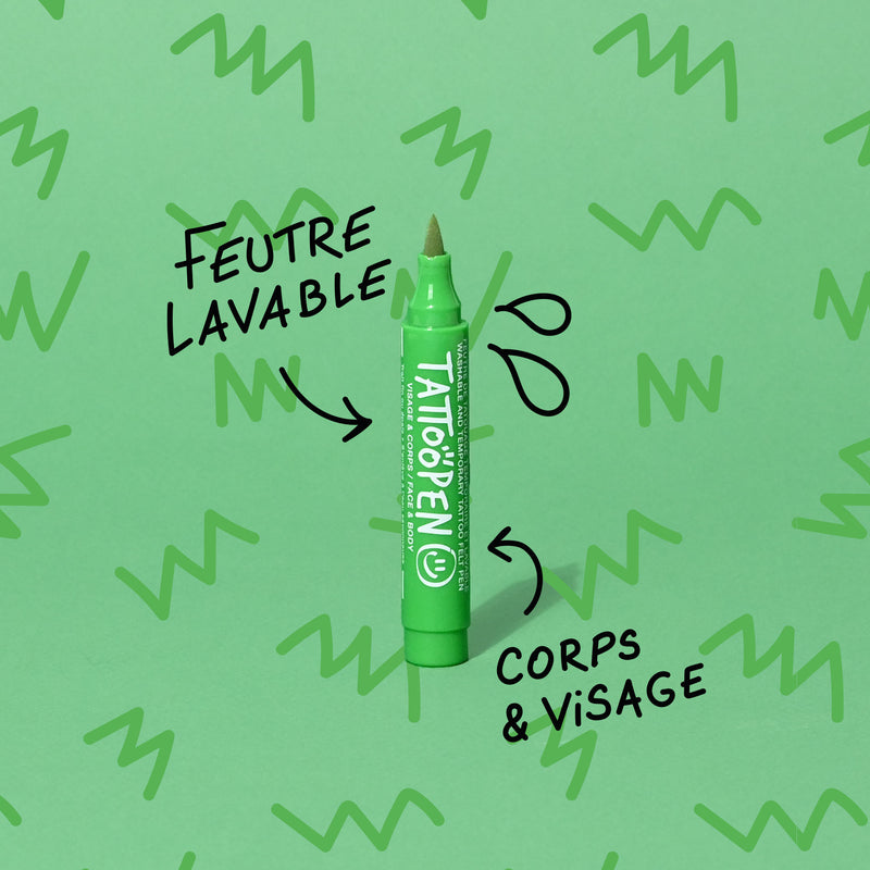 Nailmatic - Kids - Tattoopen Temporary Tattoo Pen - Green - product view