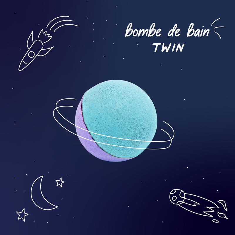 Nailmatic - Kids - Twin Split Bath Bomb - Blue / Violet - product view