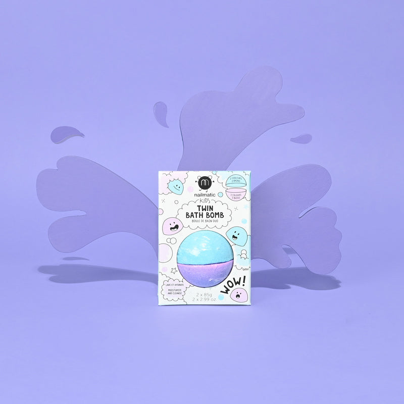Nailmatic - Kids - Twin Split Bath Bomb - Blue / Violet - product view