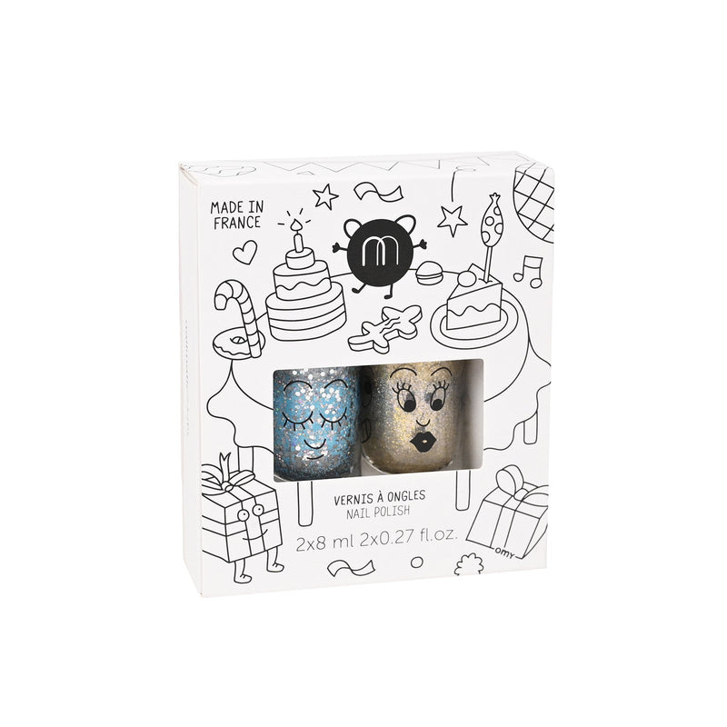 Nailmatic - Kids Water - based nail polish set of two for kids AURORA LUNA Health & Beauty