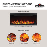 Napoleon - ASTOUND 74 FLEXMOUNT ELECTRIC FIREPLACE NEFL74AB Home & Kitchen