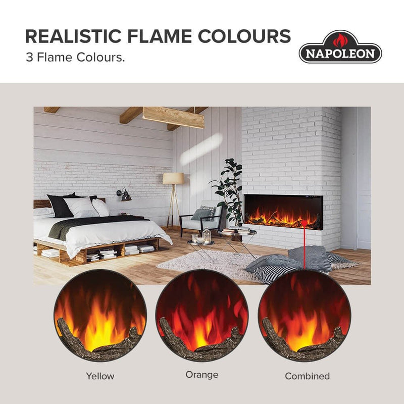 Napoleon - ASTOUND 74 FLEXMOUNT ELECTRIC FIREPLACE NEFL74AB Home & Kitchen