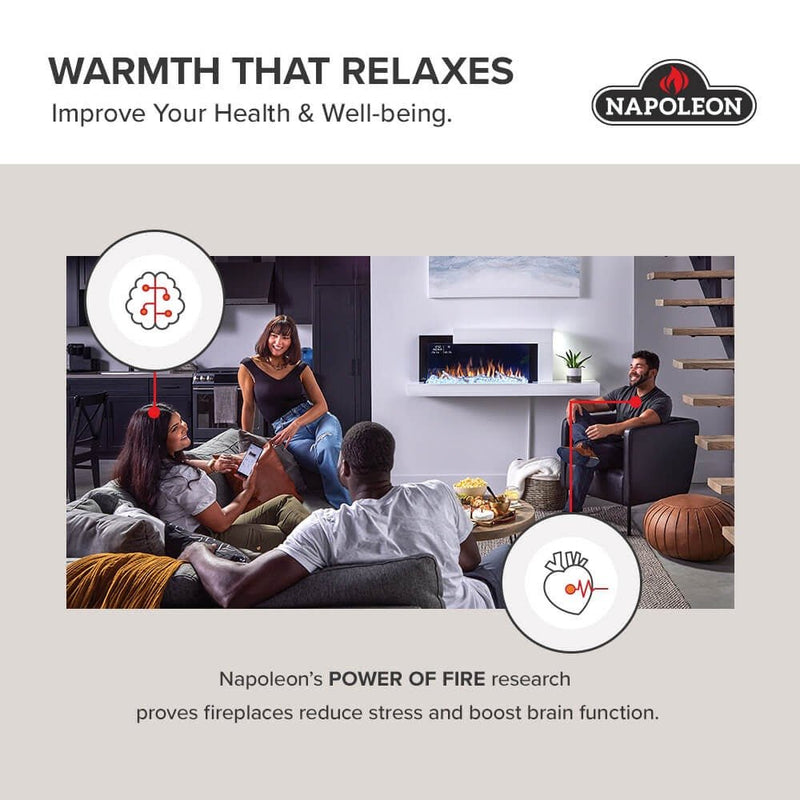 Napoleon - ASTOUND 74 FLEXMOUNT ELECTRIC FIREPLACE NEFL74AB Home & Kitchen