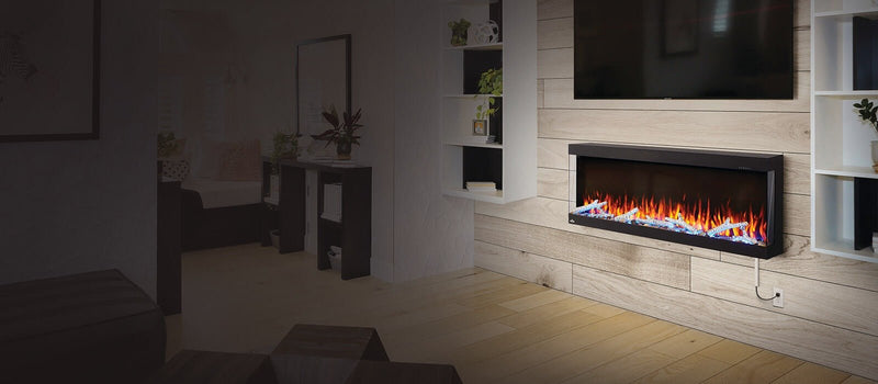 Napoleon - Trivista™ Pictura 50 | THREE - SIDED WALL HANGING ELECTRIC FIREPLACE NEFL50H - 3SV Home & Kitchen