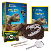 National Geographic - Dinosaur Fossil Dig Kit — kit contents and packaging.