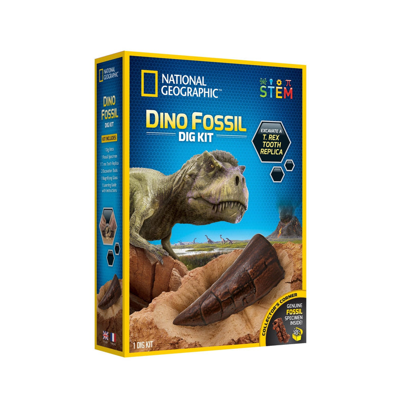 National Geographic - Dinosaur Fossil Dig Kit — product packaging.