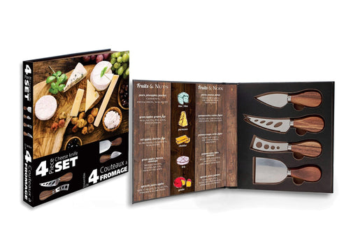 Natural Living - ACACIA 4pc Cheese Knife Set Home & Kitchen