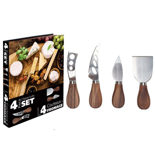 Natural Living - ACACIA 4pc Cheese Knife Set Home & Kitchen