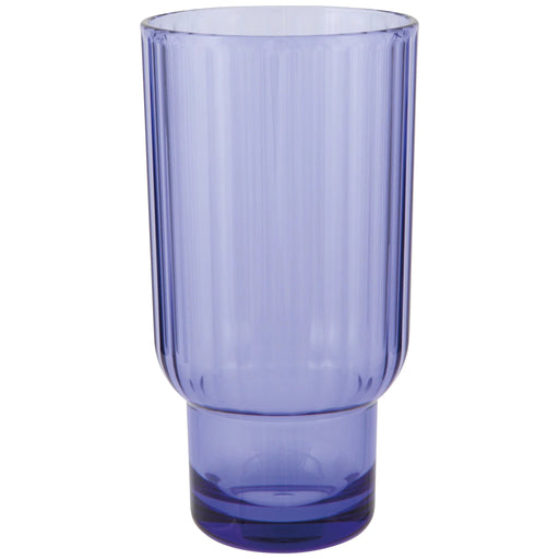 Now Designs - Acrylic Highball Fluted Home & Kitchen Violet Blue