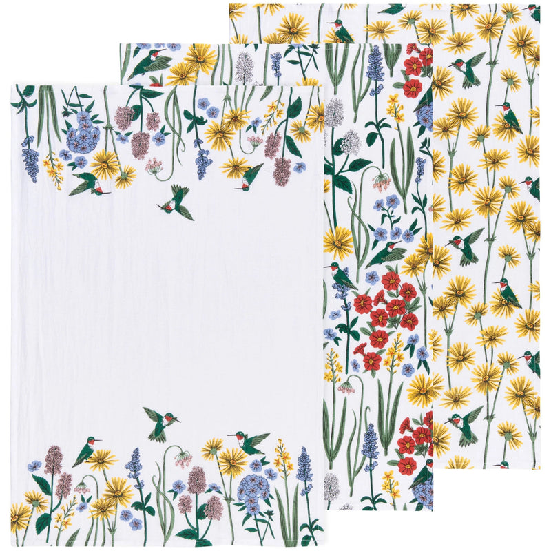 Now Designs - Bakers Floursack Set of 3 Home & Kitchen Hummingbird