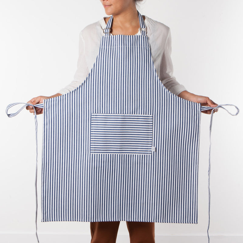Now Designs - chef apron - Narrow Stripe Royal Home & Kitchen