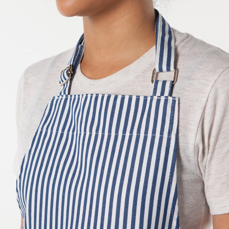 Now Designs - chef apron - Narrow Stripe Royal Home & Kitchen