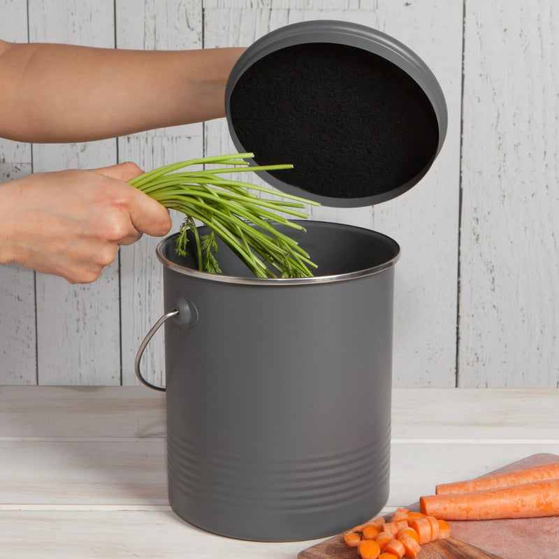 Now Designs - Compost Bin Charcoal Home & Kitchen
