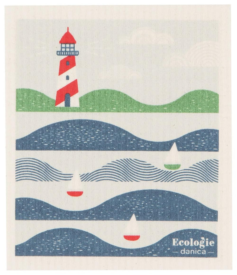 now designs - swedish dishcloth Lighthouse
