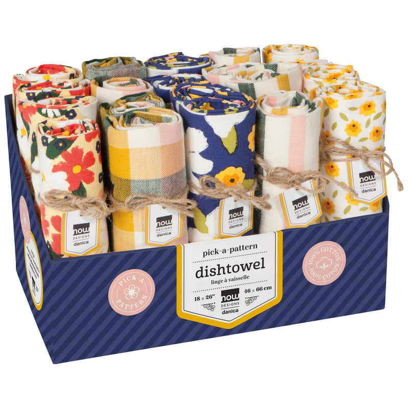 Now Designs - Dishtowel Counter Display - 20 Assorted Home & Kitchen Full Bloom