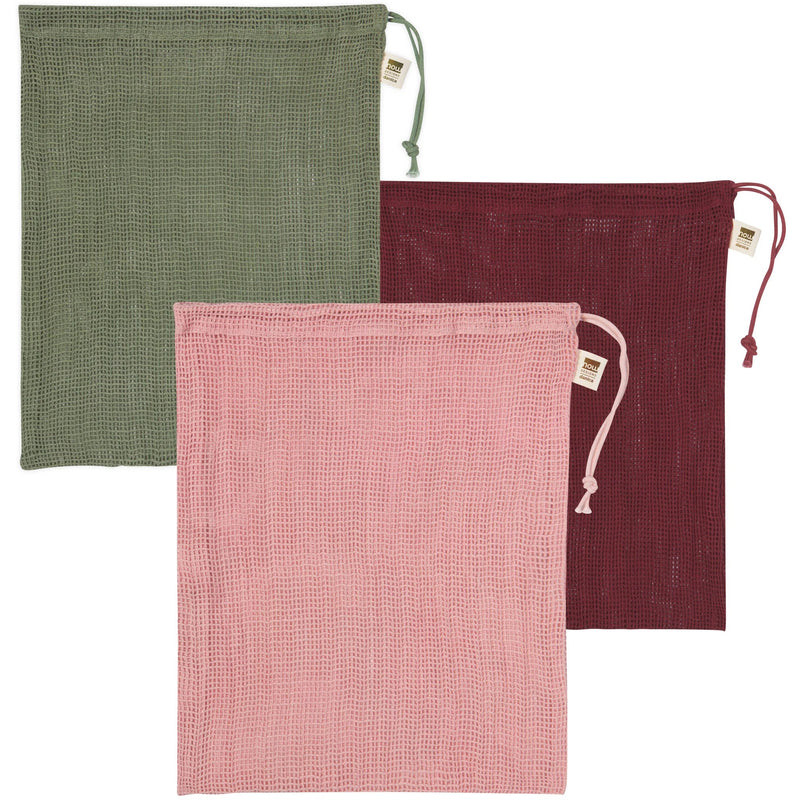 Now Designs - Le Marche Produce Bags Set of 3 Home & Kitchen Blush