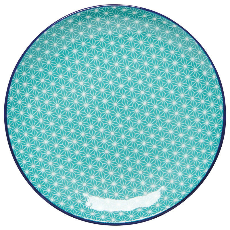 Now Designs - Plate Appetizer Home & Kitchen Aqua Stars