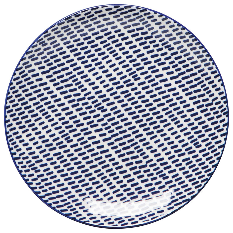 Now Designs - Plate Appetizer Home & Kitchen Blue Dash