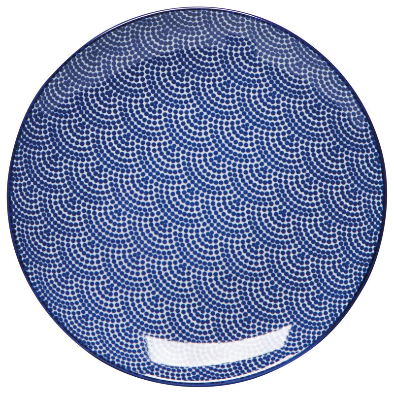 Now Designs - Plate Appetizer Home & Kitchen Blue Waves