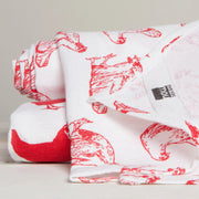 Now Designs - Tt2 Flour CC Print Red Home & Kitchen