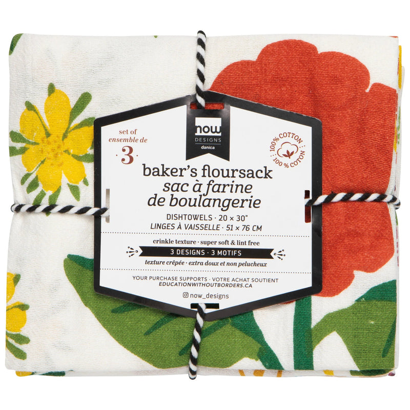 Now Designs - Tt3 Bakers Flour Flwrs Month Home & Kitchen