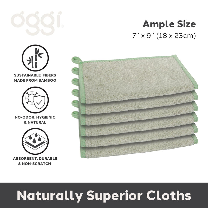 OGGI - Bamboo Kitchen Cloths Home & Kitchen Green