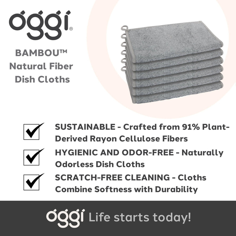 OGGI - Bamboo Kitchen Cloths Home & Kitchen Grey