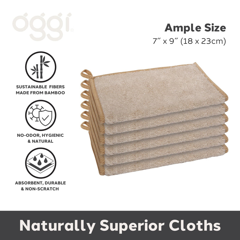 OGGI - Bamboo Kitchen Cloths Home & Kitchen Natural
