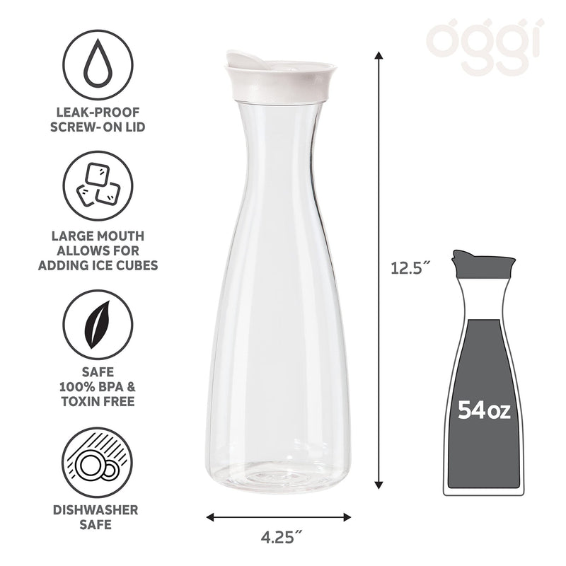 OGGI Beverage Carafe Home & Kitchen White