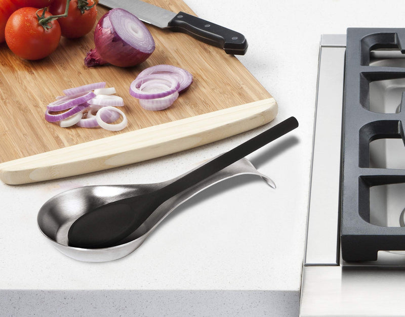 OGGI - Curved Spoon Rest Home & Kitchen Stainless Steel
