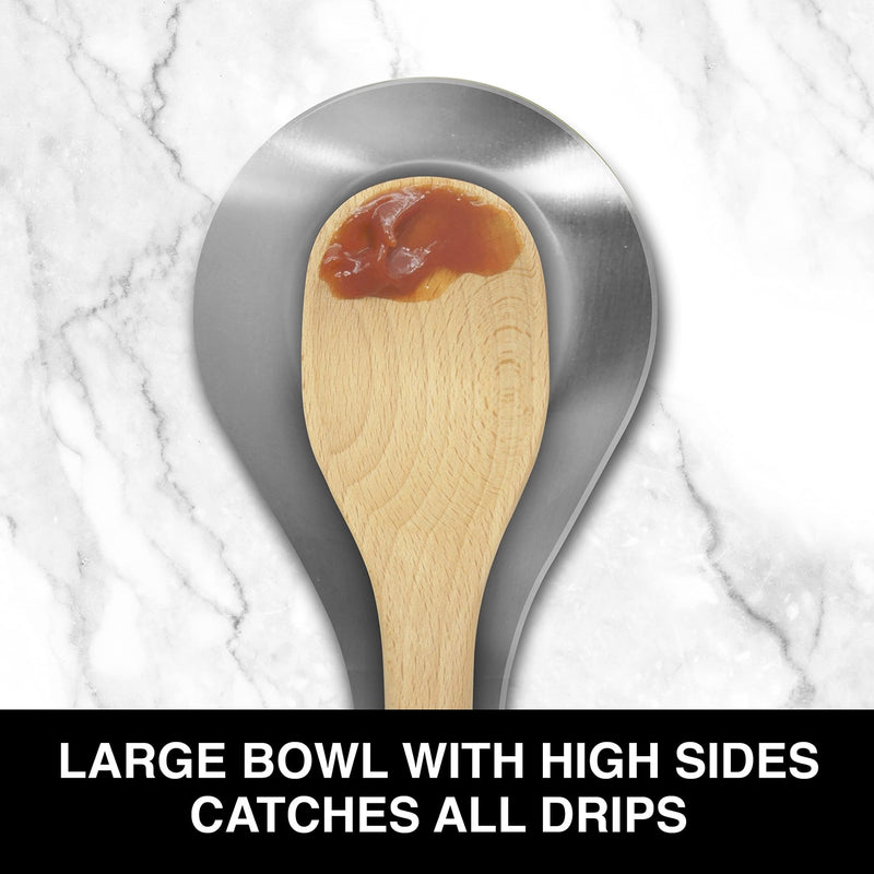 OGGI - Curved Spoon Rest Home & Kitchen Stainless Steel