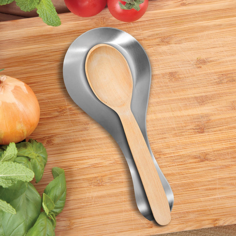 OGGI - Curved Spoon Rest Home & Kitchen Stainless Steel