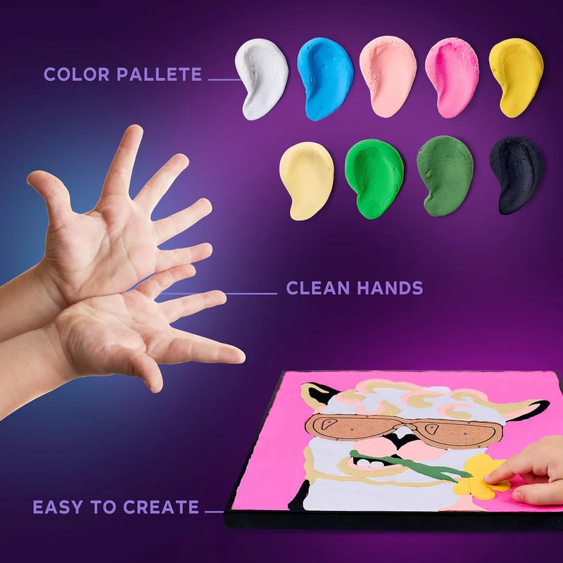 OKTO - COLORING WITH CLAY BY NUMBERS - LLAMA Games & Toys